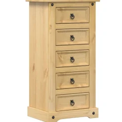 vidaXL Table de chevet Corona 53x39x103 cm bois de pin massif