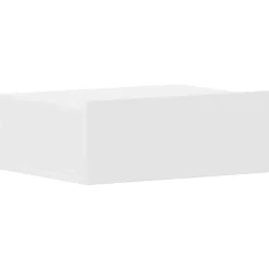 Tables-vidaXL Table de chevet flottante 40x30x15 cm Bois d'ingénierie Blanc