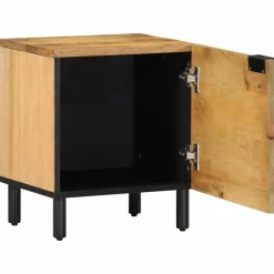 Tables-vidaXL Table de chevet marron 40x33x46 cm bois de manguier solide