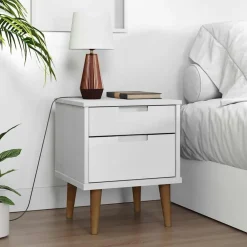 vidaXL Table de chevet MOLDE 40x35x48 cm Bois de pin massif