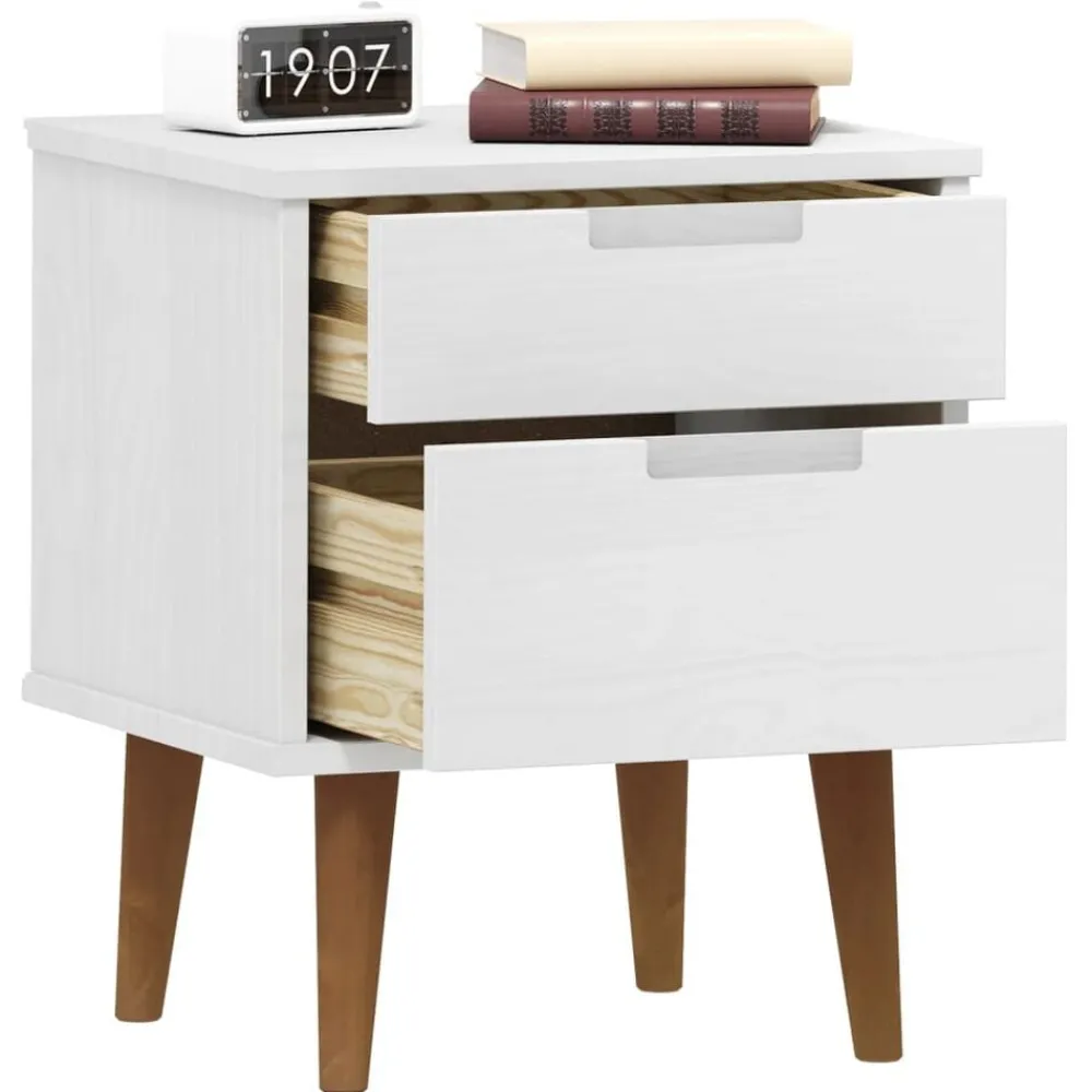 vidaXL Table de chevet MOLDE 40x35x48 cm Bois de pin massif