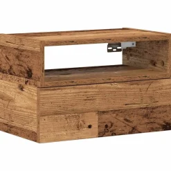 vidaXL Table de chevet murale 45x26x28,5 cm
