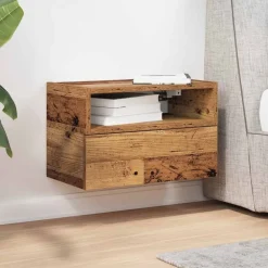 vidaXL Table de chevet murale 45x26x28,5 cm