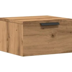 Tables-vidaXL Table de chevet murale chêne artisanal 34x30x20 cm ch&ecirc;ne artisanal