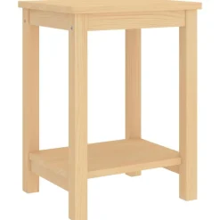 vidaXL Table de chevet naturel 35x30x47 cm bois de pin massif