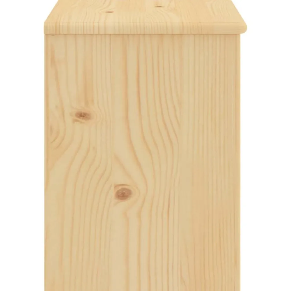 Tables-vidaXL Table de chevet naturel 35x30x40 cm bois de pin massif Bois clair