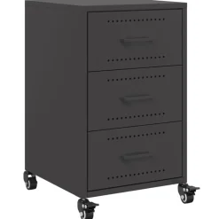 vidaXL Table de chevet 36x39x59 cm acier