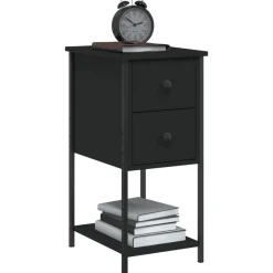 vidaXL Table de chevet 32x42x70 cm bois d’ingénierie