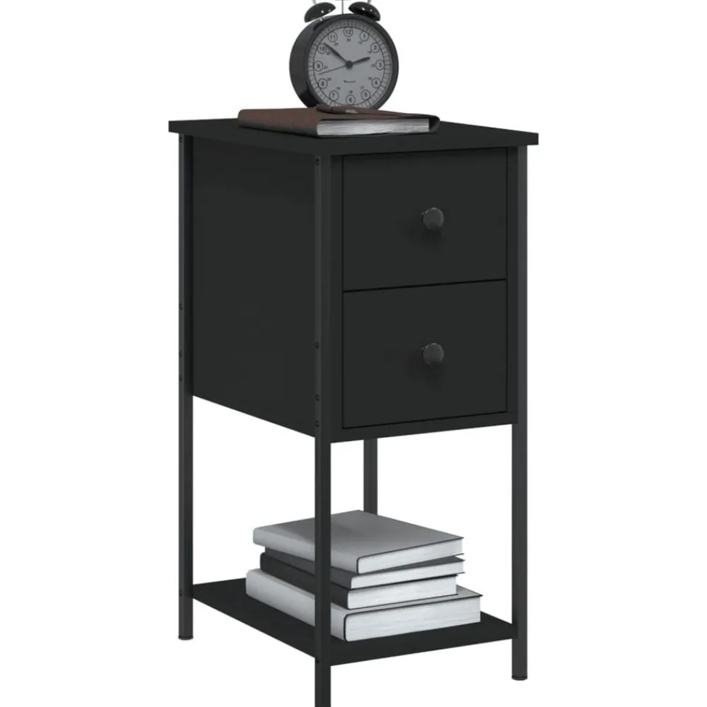 vidaXL Table de chevet 32x42x70 cm bois d’ingénierie
