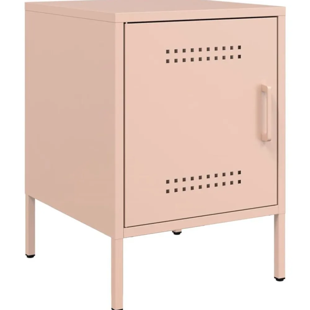 vidaXL Table de chevet 36x39x50,5 cm acier