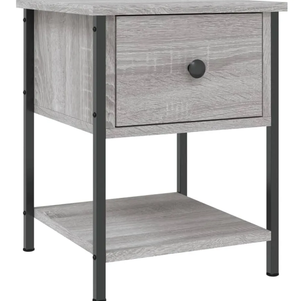 vidaXL Table de chevet 34x35,5x45 cm bois d'ingénierie