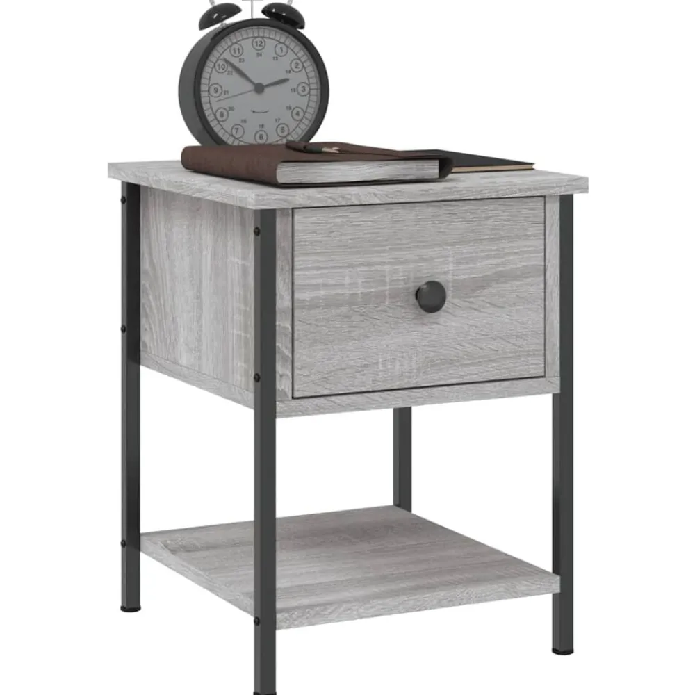 vidaXL Table de chevet 34x35,5x45 cm bois d'ingénierie