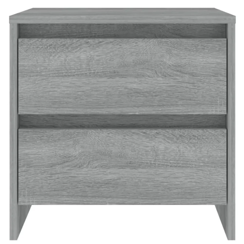 Tables-vidaXL Table de chevet 45x34,5x44,5 cm bois d’ingénierie Sonoma gris