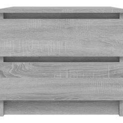 Tables-vidaXL Table de chevet 50x39x43,5 cm Bois d'ingénierie Sonoma gris
