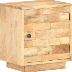 Tables-vidaXL Table de chevet 40x30x45 cm Bois de manguier solide