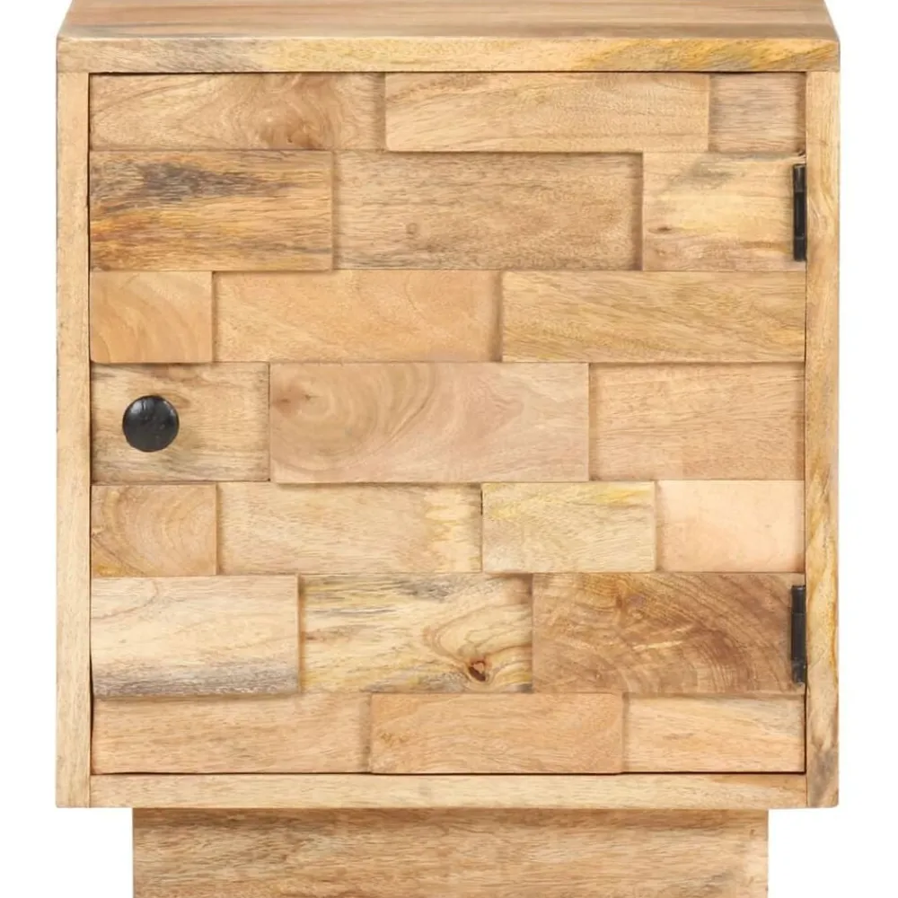 Tables-vidaXL Table de chevet 40x30x45 cm Bois de manguier solide