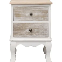 Tables-vidaXL Table de chevet 35x30x50 cm Bois de Paulownia