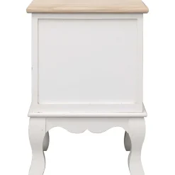 Tables-vidaXL Table de chevet 35x30x50 cm Bois de Paulownia