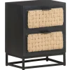 vidaXL Table de chevet 40x30x50 cm Bois de manguier massif