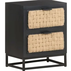 vidaXL Table de chevet 40x30x50 cm Bois de manguier massif