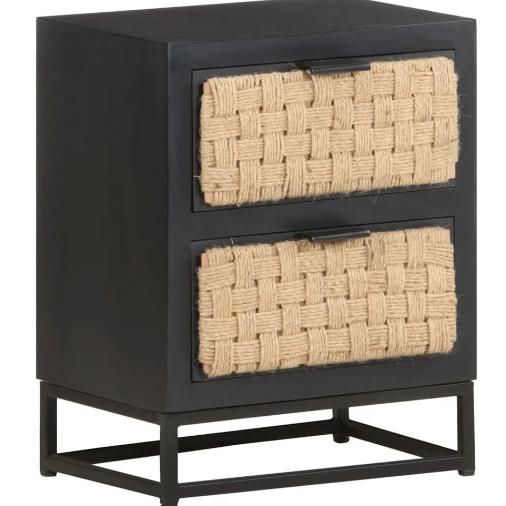 vidaXL Table de chevet 40x30x50 cm Bois de manguier massif