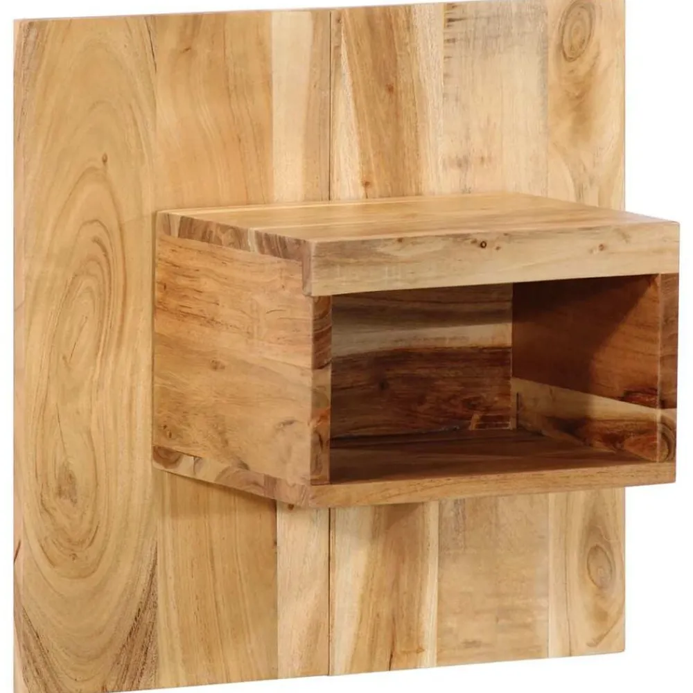 vidaXL Table de chevet 50x27x50 cm bois d'acacia solide