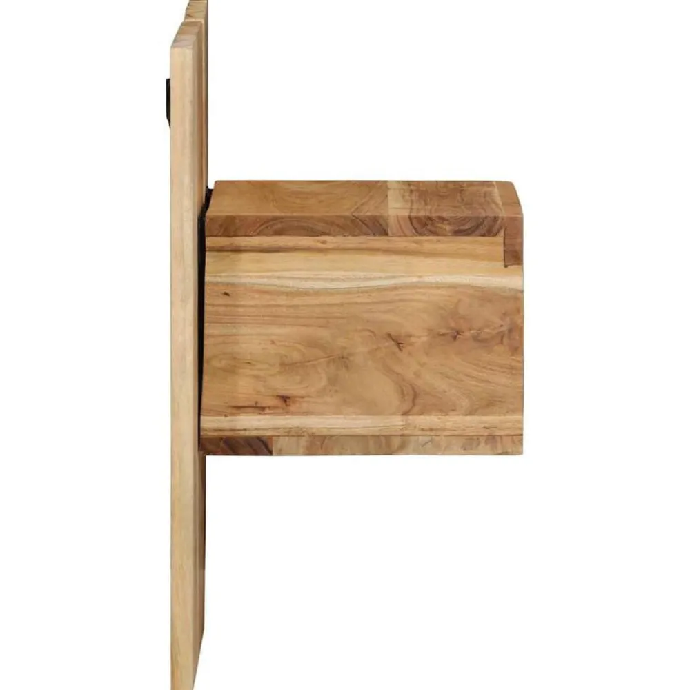 vidaXL Table de chevet 50x27x50 cm bois d'acacia solide