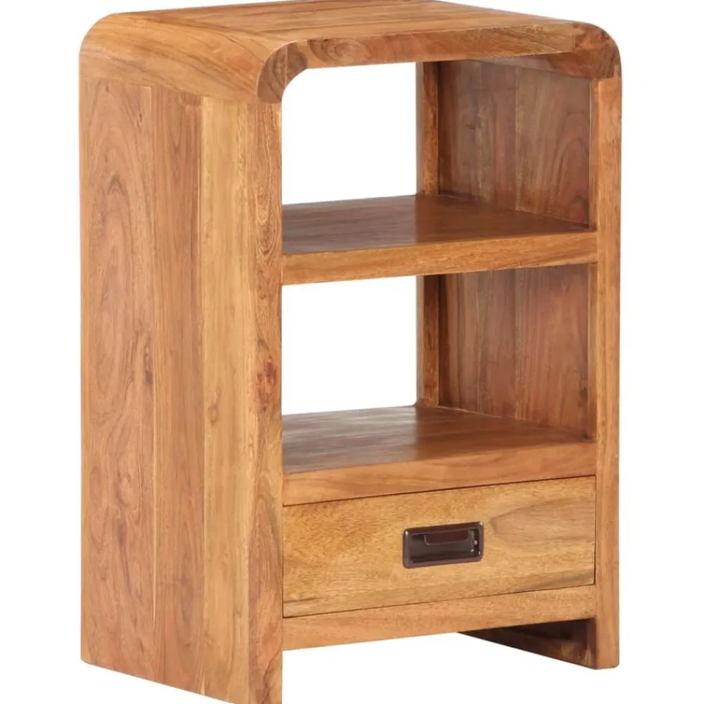 vidaXL Table de chevet 40x30x60 cm Bois acacia massif et finition miel