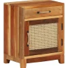vidaXL Table de chevet 40x30x50 cm Bois de récupération massif