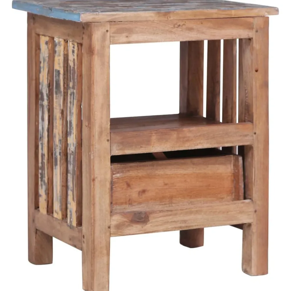 vidaXL Table de chevet 41x30x50 cm bois d'acajou massif