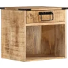 Tables-vidaXL Table de chevet 40x30x37 cm bois de manguier massif
