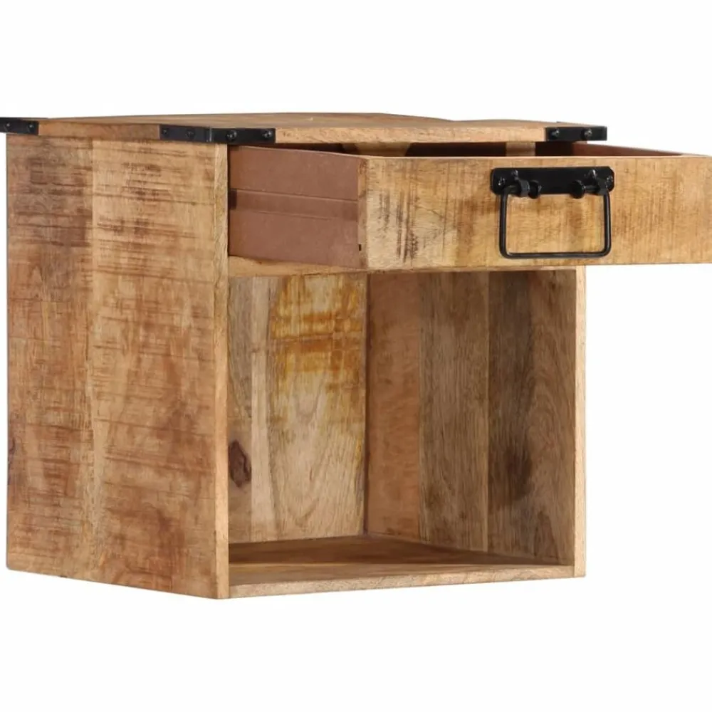 Tables-vidaXL Table de chevet 40x30x37 cm bois de manguier massif