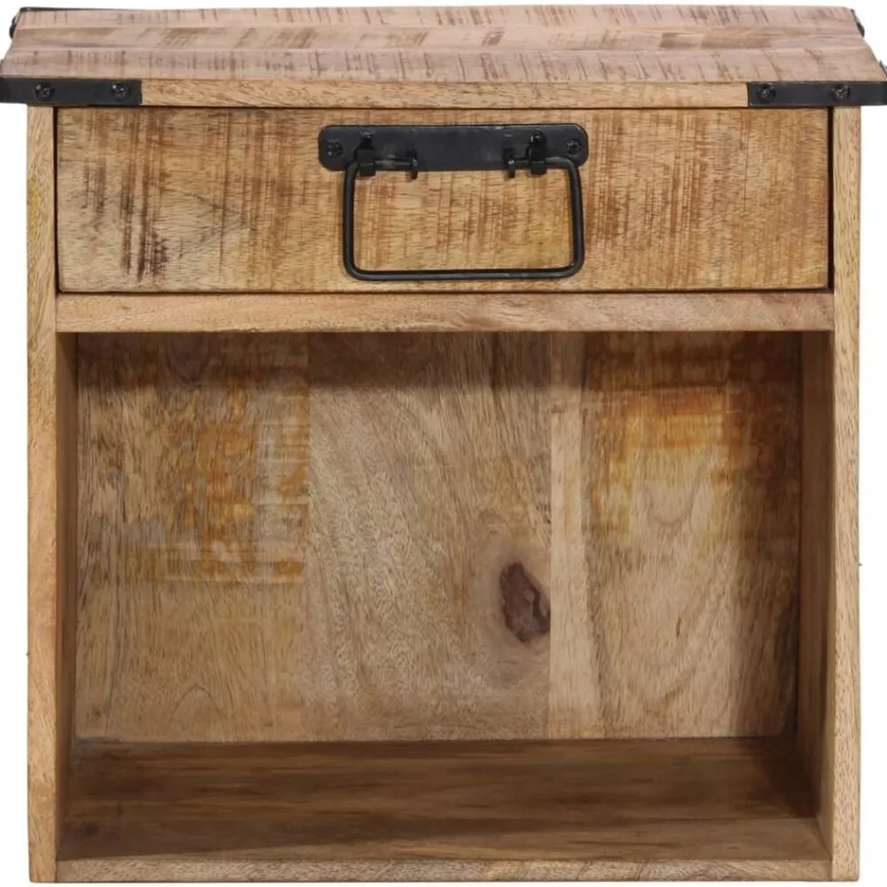 Tables-vidaXL Table de chevet 40x30x37 cm bois de manguier massif