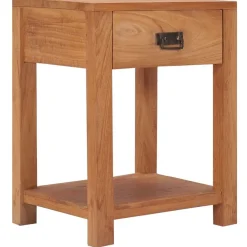vidaXL Table de chevet 35x35x50 cm bois de teck massif