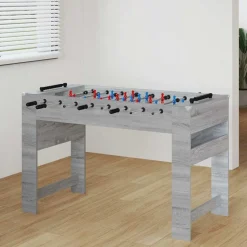 vidaXL Table de Foosball Gris Sonoma 125 x 60,5 x 80 cm