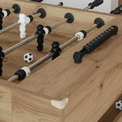 vidaXL Table de Foosball Chêne Artisanal 146,5 x 74 x 85 cm