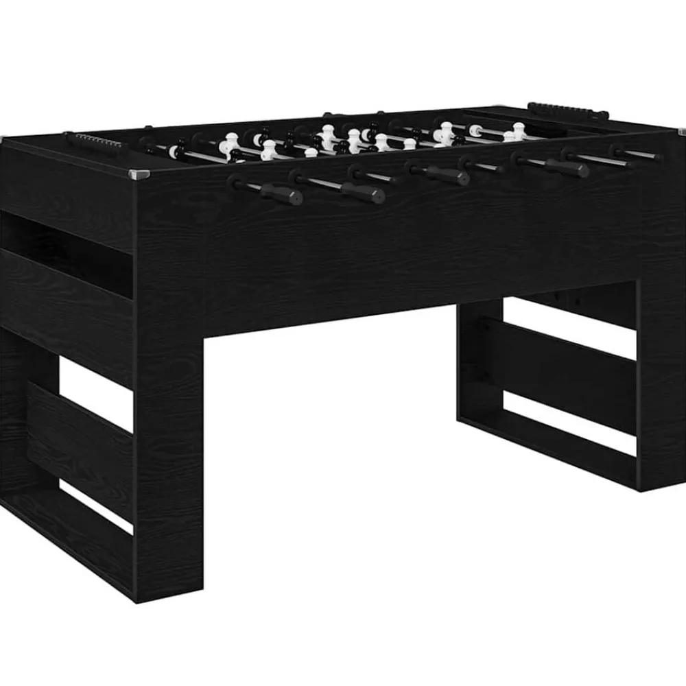 Jeux D'Intérieur-vidaXL Table de Foosball Chêne Noir 146,5 x 74 x 85 cm Chêne noir
