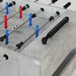 Jeux D'Intérieur-vidaXL Table de Foosball 125 x 60,5 x 80 cm Gris béton