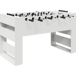 Jeux D'Intérieur-vidaXL Table de Foosball 146,5 x 74 x 85 cm Bois d'ingénierie Blanc
