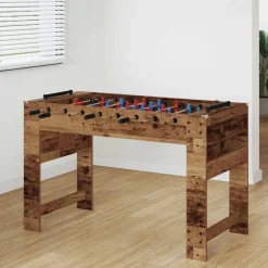 Jeux D'Intérieur-vidaXL Table de Foosball 125 x 60,5 x 80 cm Bois ancien