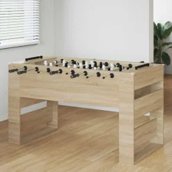 Jeux D'Intérieur-vidaXL Table de Foosball Chêne Sonoma 146,5 x 74 x 85 cm Ch&ecirc;ne sonoma
