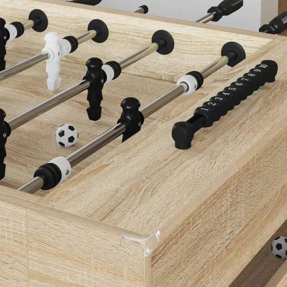 Jeux D'Intérieur-vidaXL Table de Foosball Chêne Sonoma 146,5 x 74 x 85 cm Chêne sonoma
