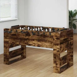 Jeux D'Intérieur-vidaXL Table de Foosball Chêne Fumé 146,5 x 74 x 85 cm Ch&ecirc;ne fumé