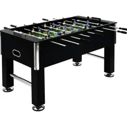Jeux D'Intérieur-vidaXL Table de football Acier 60 kg 140 x 74,5 x 87,5 cm Noir