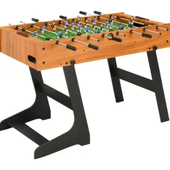 Jeux D'Intérieur-vidaXL Table de football pliante 121 x 61 x 80 cm Marron clair