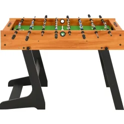 Jeux D'Intérieur-vidaXL Table de football pliante 121 x 61 x 80 cm Marron clair