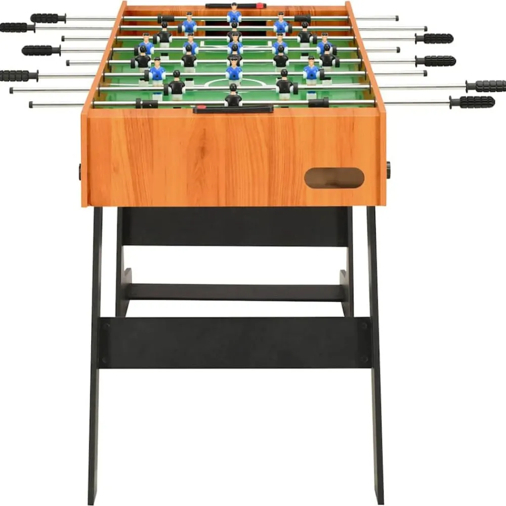 Jeux D'Intérieur-vidaXL Table de football pliante 121 x 61 x 80 cm Marron clair
