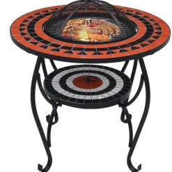 vidaXL Table de foyer mosaïque 68 cm Céramique