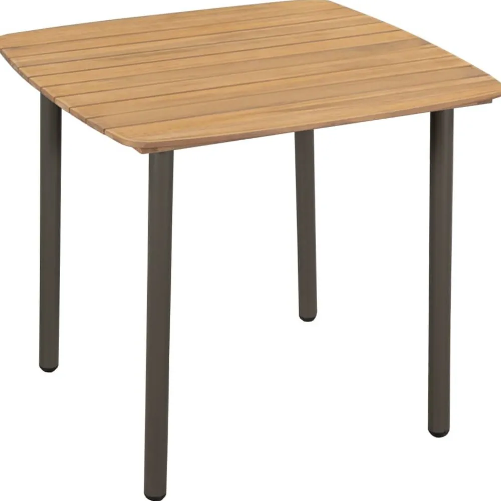 Mobilier De Jardin-vidaXL Table de jardin 80 x 80 x 72 cm Bois d'acacia solide et acier