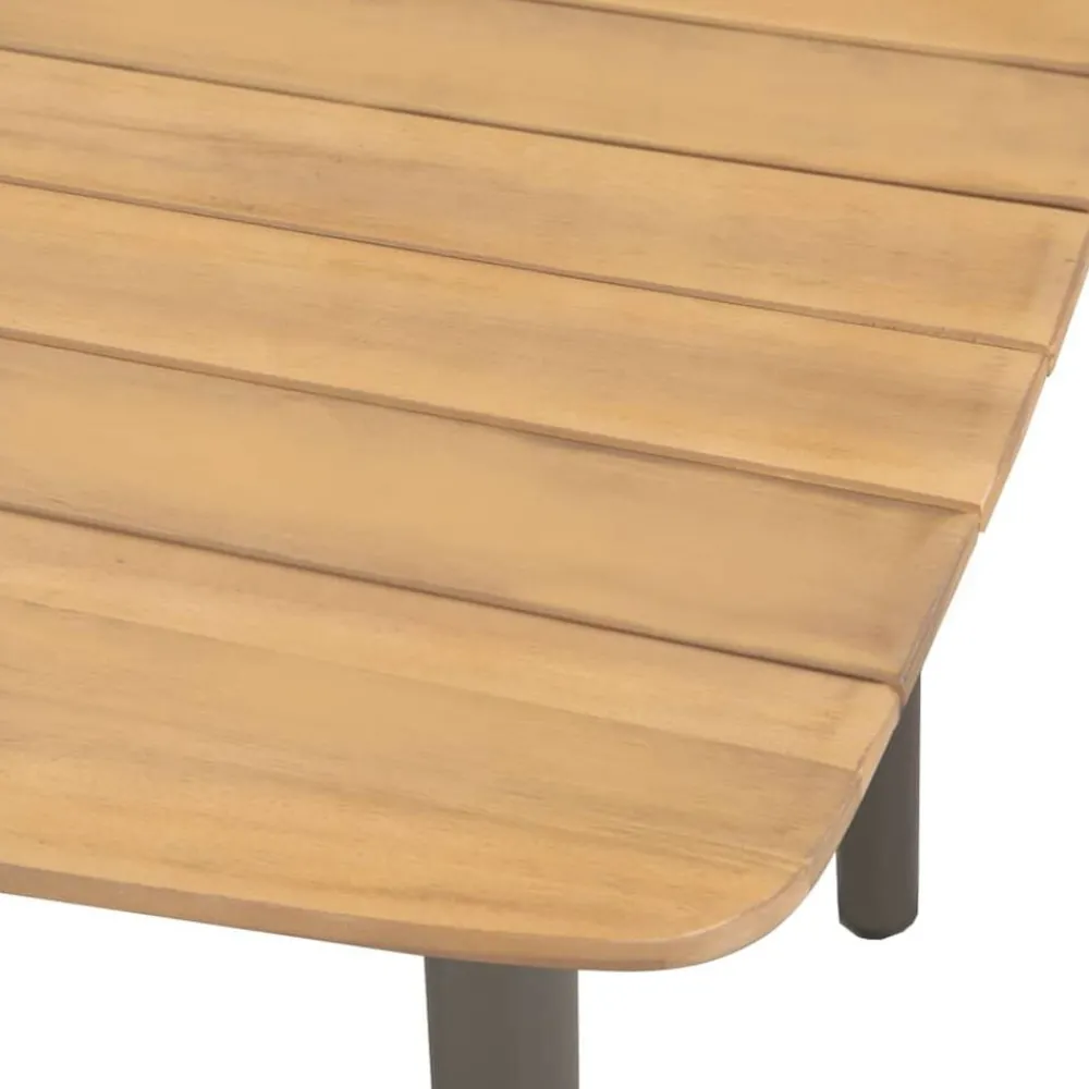 Mobilier De Jardin-vidaXL Table de jardin 80 x 80 x 72 cm Bois d'acacia solide et acier